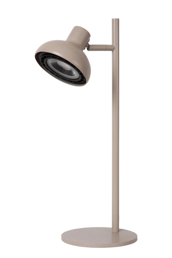 Lucide SENSAS - Lámpara de mesa - Ø 18 cm - 1xGU10 (ES111) - Beige - UIT